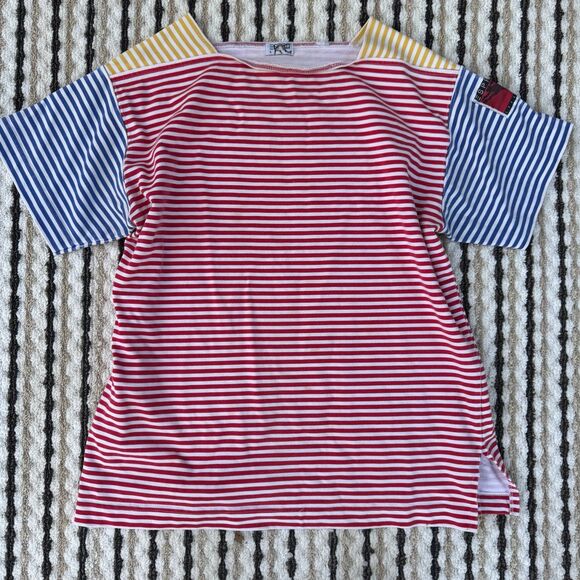 Vintage 90s Esprit Sport Striped T-Shirt Women’s Large - Picture 1 of 4